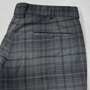 Nike Pants Mens Gray Plaid‎ Golf Flat Front Dri-Fit Performance Stretch Sz 32X32